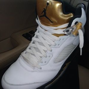Jordans olympic 5s size 10.5 worn 2wice